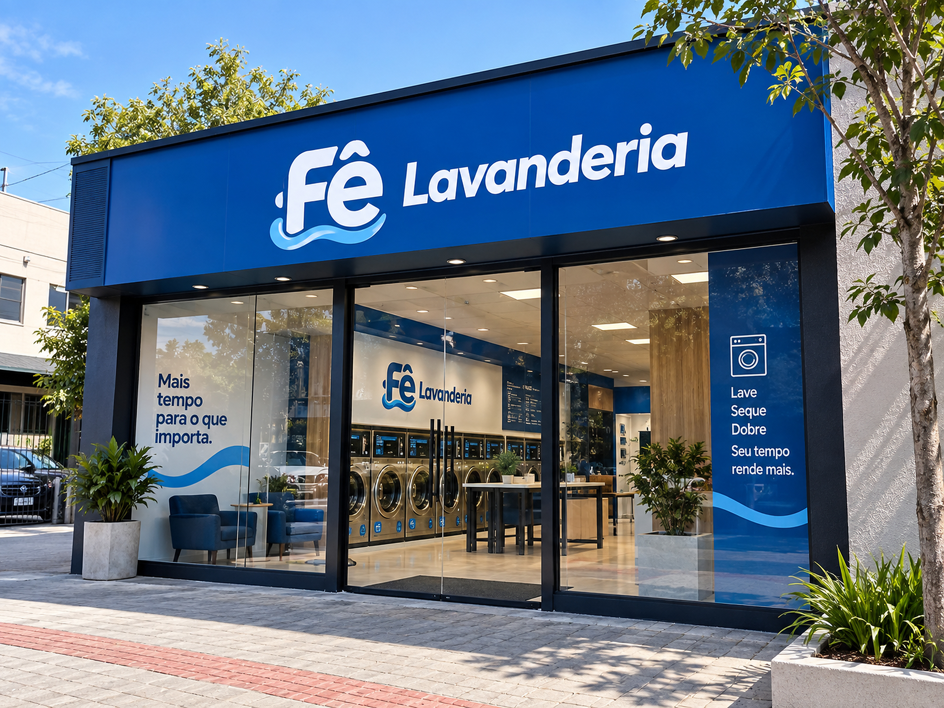 Fachada Fê Lavanderia Vila Lenzi